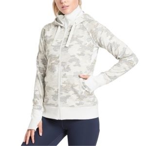 Athleta Triumph Camo Zip Up Hoodie Sweatshirt Sz L